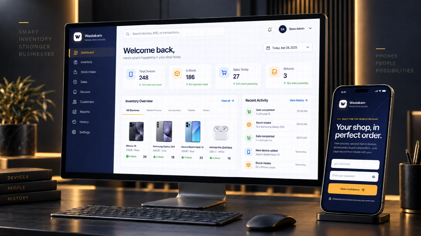 Waslakam — Multi-Shop Mobile Retail Platform